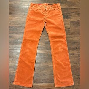 AG Jeans ‘The Kiss’ 27R Corduroy Pants $215 RV